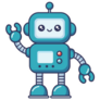 Cute Kawaii Robot Sticker