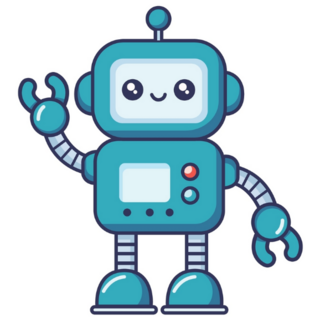 Cute Kawaii Robot Sticker
