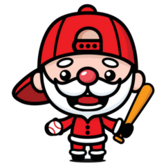 Cute Kawaii Santa Sticker