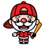 Cute Kawaii Santa Sticker