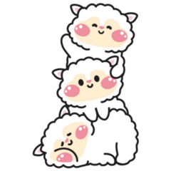 Cute Kawaii Sheep Sticker