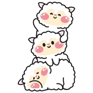 Cute Kawaii Sheep Sticker