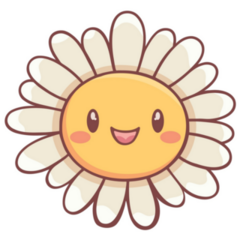 Cute Kawaii Sunflower Sticker