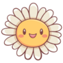 Cute Kawaii Sunflower Sticker