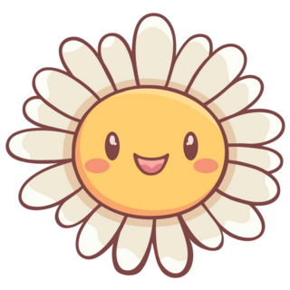 Cute Kawaii Sunflower Sticker