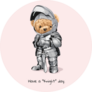 Cute Knight Bear Sticker