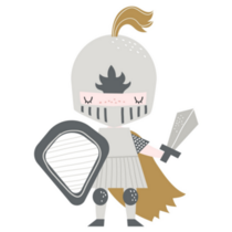 Cute Knight Cartoon Sticker