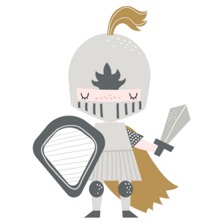 Cute Knight Cartoon Sticker