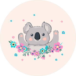 Cute Koala Illustration Sticker