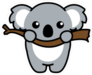 Cute Koala On A Branch Sticker
