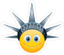 Cute Lady Liberty Emoji Sticker