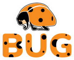 Cute Ladybug Orange Sticker