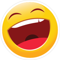 Cute Laughing Emoji Sticker