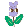 Cute Lavender Cartoon Sticker