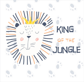 Cute Lion King Of The Jungle Sticker