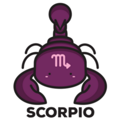 Cute Little Scorpio Zodiac Sign Sticker