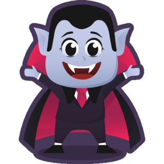 Cute Little Vampire Sticker