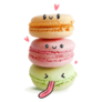 Cute Macaroons With Faces, French Sticker