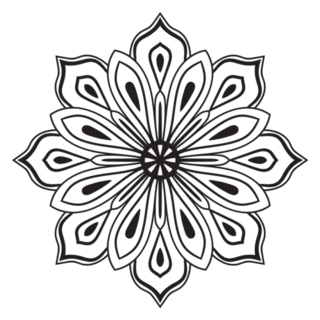 Cute Mandala Tattoo Sticker