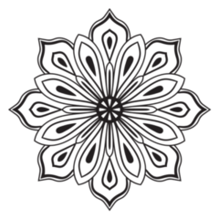 Cute Mandala Tattoo Sticker
