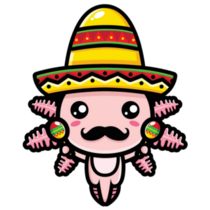 Cute Mexican Axolotl Sticker