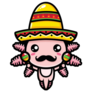 Cute Mexican Axolotl Sticker
