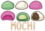 Cute Mochi Assortment Sticker