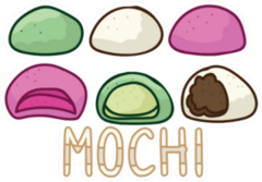 Cute Mochi Assortment Sticker