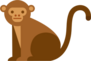 Cute Monkey Icon Sticker