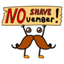 Cute Mustache Cartoon Man Sticker 
