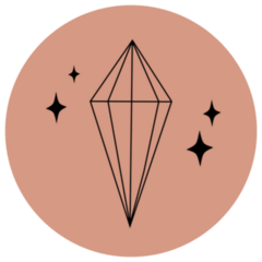 Cute Mystical Crystal Icon Sticker
