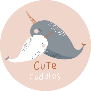 Cute Narwal Cuddles Sticker 