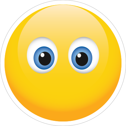 Cute No Mouth Emoji Sticker