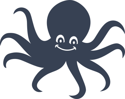 Cute Octopus Smiling Sticker
