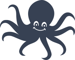 Cute Octopus Smiling Sticker