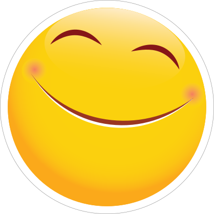 Cute Overjoyed Emoji Sticker