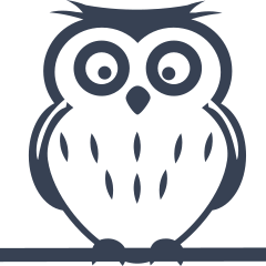 Cute Owl On A Branch Sticker