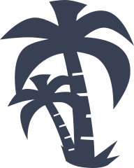 Cute Palm Trees Sticker
