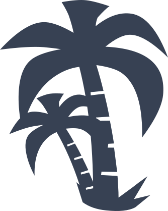 Cute Palm Trees Sticker