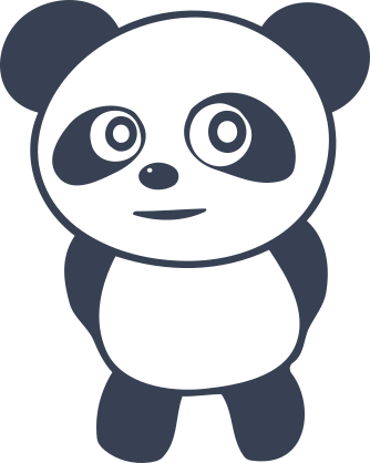 Cute Panda Bear Sticker