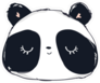 Cute Panda Bear With Eyes Closed Sticker