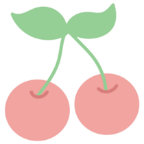 Cute Pastel Cherries Sticker