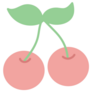 Cute Pastel Cherries Sticker