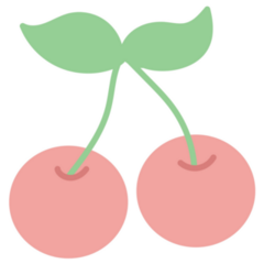Cute Pastel Cherries Sticker