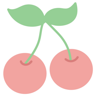 Cute Pastel Cherries Sticker