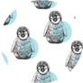 Cute Penguin Hand Drawn Pattern Sticker