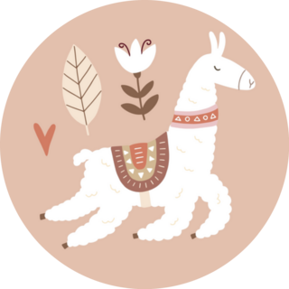 Cute Peru Llama Boho Sticker