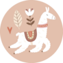 Cute Peru Llama Boho Sticker