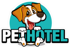 Cute Pet Hotel Dog Sticker