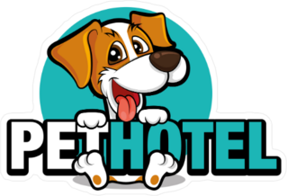 Cute Pet Hotel Dog Sticker